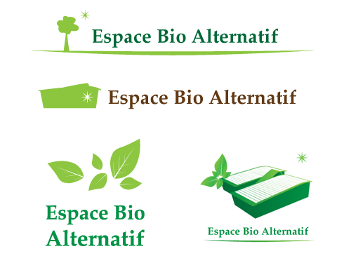 Propositions de logos pour l'entreprise Espace Bio Alternatif
