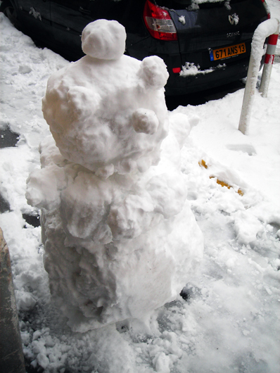 Photo d'un bonhomme de neige